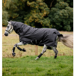 Couverture Horseware Amigo Super Bravo Plus 250g Noir / noir / blanc Couverture Horseware Amigo Super Bravo Plus 250g Noir / noir / blanc