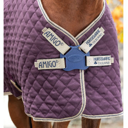 Couverture de box Horseware Amigo Plus Disque 200g Figue / marine Violet Couverture de box Horseware Amigo Plus Disque 200g Figue / marine Violet
