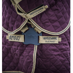 Couverture de box Horseware Amigo Plus Disque 200g Figue / marine Violet Couverture de box Horseware Amigo Plus Disque 200g Figue / marine Violet