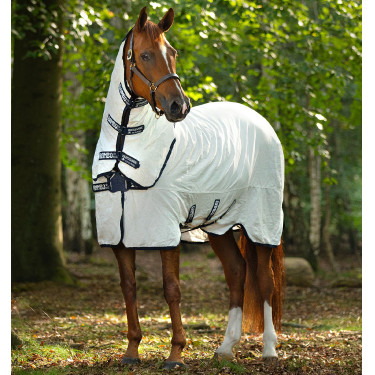 Couverture anti-mouches Rambo Natura Summer 0g avec couvre-cou Horseware Couverture anti-mouches Rambo Natura Summer 0g avec couvre-cou Horseware