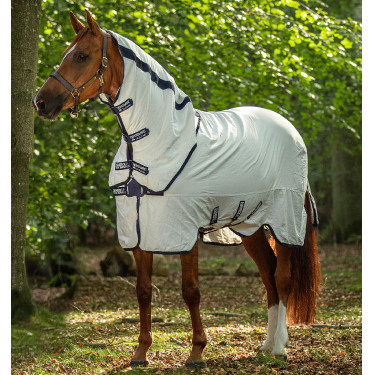 Couverture anti-mouches Rambo Natura Summer 0g avec couvre-cou Horseware Couverture anti-mouches Rambo Natura Summer 0g avec couvre-cou Horseware