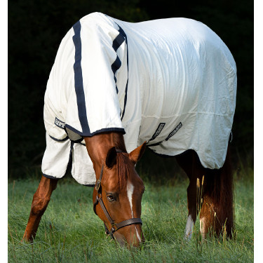 Couverture anti-mouches Rambo Natura Summer 0g avec couvre-cou Horseware Couverture anti-mouches Rambo Natura Summer 0g avec couvre-cou Horseware