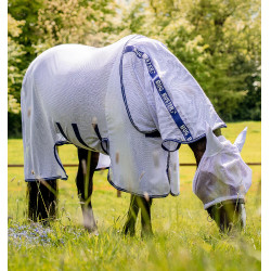 Couverture anti-mouches Horseware Amigo Bug Buster Lavande / bleu atlantique Violet