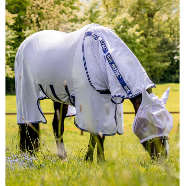 Couverture anti-mouches Horseware Amigo Bug Buster Lavande / bleu atlantique Violet