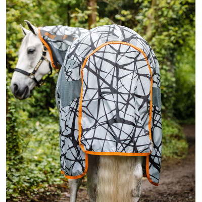 Tempest Original by Shires Couverture Anti-Mouches Fly Combo Blanc