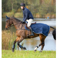 Couvre-reins Horseware Rambo polaire imperméable Marine / beige / bleu Couvre-reins Horseware Rambo polaire imperméable Marine / beige / bleu