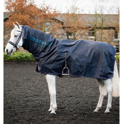 Couverture pour monter Horseware Rambo Mack in a Sack Marine / bordeaux Bleu Couverture pour monter Horseware Rambo Mack in a Sack Marine / bordeaux Bleu