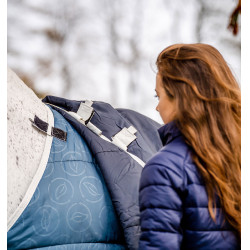Liner Horseware 300g Eco Sarcelle eco print / gris Bleu