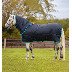Couverture poney Horseware Amigo Insulator Plus 200g avec couvre-cou Marine / bleu électrique Couverture poney Horseware Amigo Insulator Plus 200g avec couvre-cou Marine / bleu électrique