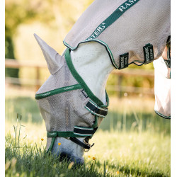Masque anti-mouches Horseware Rambo Plus Beige / vert
