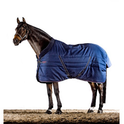 Couverture d'écurie Horseware Rambo® Cosy 100g Marine / bordeaux Bleu