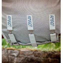 Couverture anti-mouches Horseware Amigo AmECO Combi 0g Sarcelle / gris Bleu