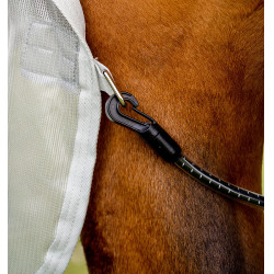 Couverture anti-mouches Horseware Amigo AmECO Combi 0g Sarcelle / gris Bleu