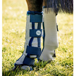 Guêtres anti-mouches Horseware Argent / bleu Guêtres anti-mouches Horseware Argent / bleu