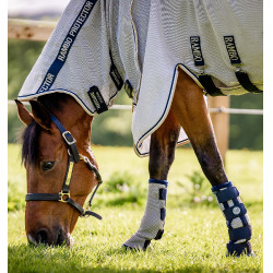 Guêtres anti-mouches Horseware Argent / bleu Guêtres anti-mouches Horseware Argent / bleu