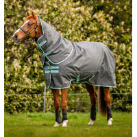 Couverture Horseware Amigo Hero Ripstop Plus avec couvre-cou 200g 600D Figue / argent Bordeaux Couverture Horseware Amigo Hero Ripstop Plus avec couvre-cou 200g 600D Figue / argent Bordeaux
