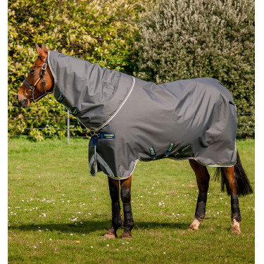 Couverture Horseware Amigo® Bravo 12 Plus 250g 1200D Gris shadow / marine / lime Couverture Horseware Amigo® Bravo 12 Plus 250g 1200D Gris shadow / marine / lime