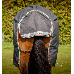 Couverture Horseware Amigo® Bravo 12 Plus 250g 1200D Gris shadow / marine / lime Couverture Horseware Amigo® Bravo 12 Plus 250g 1200D Gris shadow / marine / lime