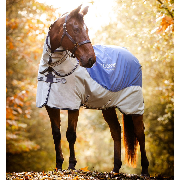 Couverture d'extérieur Horseware Rambo® Autumn Series fermeture à disque extérieur 0g avec doublure 100g