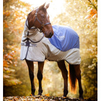 Couverture d'extérieur Horseware Rambo® Autumn Series fermeture à disque extérieur 0g avec doublure 100g 900D Marine / gris Bleu
