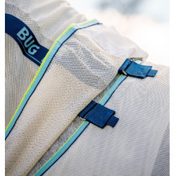 Couverture anti-mouches Horseware Amigo Bug Buster Blanc chalk / marine / haze