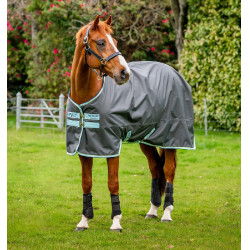 Couverture Horseware Amigo Hero Ripstop 50g Gris shadow / bleu haze / marine