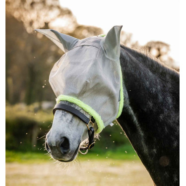 Masque anti-mouches Horseware Amigo Argent / lime