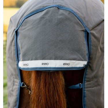 Couverture Horseware Rhino HexStop Plus Turnout 0g Gris / indigo / marine Couverture Horseware Rhino HexStop Plus Turnout 0g Gris / indigo / marine