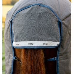 Couverture Horseware Rhino HexStop Plus Turnout 0g Gris / indigo / marine