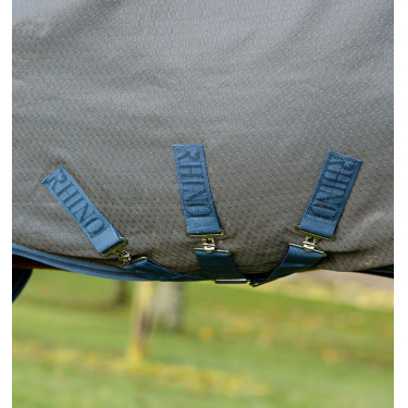 Couverture Horseware Rhino HexStop Plus Turnout 0g Gris / indigo / marine