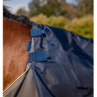 Couverture Horseware Amgio 1200D Plus Turnout Bundle 50g 100g et 200g Ombre sombre / marine / rose Gris