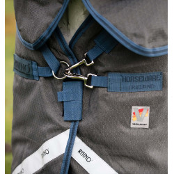 Couverture Horseware Rhino Hexstop Plus Turnout 100g Gris / indigo / marine