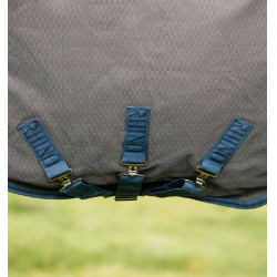 Couverture Horseware Rhino Hexstop Plus Turnout 100g Gris / indigo / marine