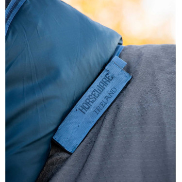 Couverture Horseware Rhino Hexstop Plus Turnout 100g Gris / indigo / marine
