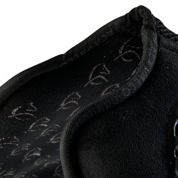 Amortisseur MF DS SW-3DS en daim avec grip double face plat Acavallo Noir