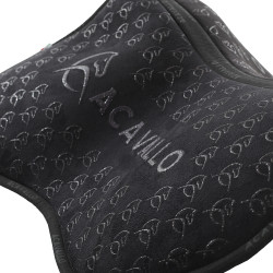 Amortisseur MF HPS CW-CS en daim avec grip en silicone plat Acavallo Noir