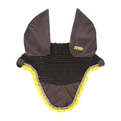 Bonnet pour chevaux Derby en coton Marron / multicouleur / jaune