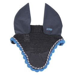 Bonnet pour chevaux Derby en coton Marine / multicouleur / royal Bleu marine