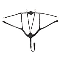 Collier de chasse anatomique 5 points Acavallo Noir