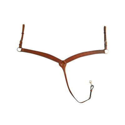 Collier de chasse avec décoration en fil de fer barbelé Pool's Châtaigne