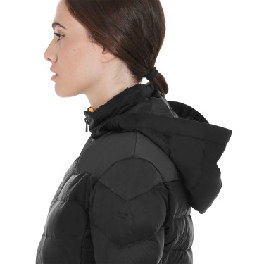 Doudoune femme coupe slim à capuche amovible Equestro Doudoune femme coupe slim à capuche amovible Equestro