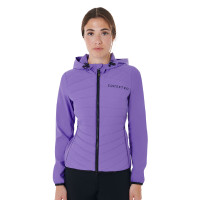 Doudoune femme en mélange technique Equestro Violet dahlia