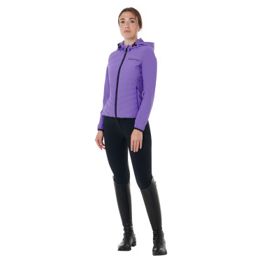 Doudoune femme en mélange technique Equestro Doudoune femme en mélange technique Equestro