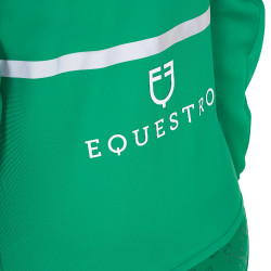 Doudoune femme en mélange technique Equestro Vert outremer Doudoune femme en mélange technique Equestro Vert outremer