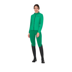 Doudoune femme en mélange technique Equestro Vert outremer Doudoune femme en mélange technique Equestro Vert outremer
