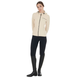 Doudoune femme en mélange technique Equestro Beige