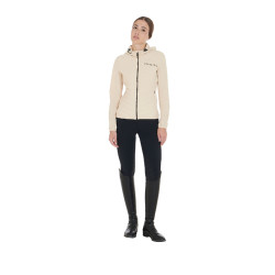 Doudoune femme en mélange technique Equestro Beige