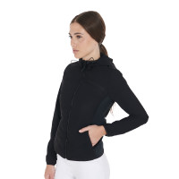 Doudoune femme en mélange technique Equestro Noir