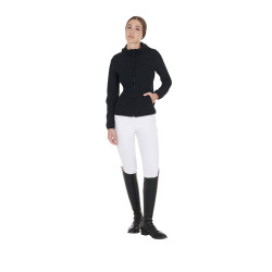 Doudoune femme en mélange technique Equestro Noir