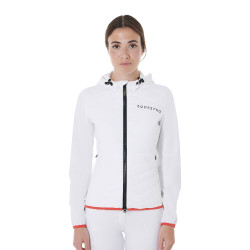 Doudoune femme en mélange technique Equestro Blanc